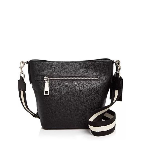 MARC JACOBS Gotham City Bucket Leather Bag Black - Picture 1 of 16